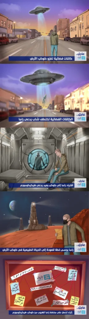 عرض فكرة مبادرة إثراء كقصة كوميكس