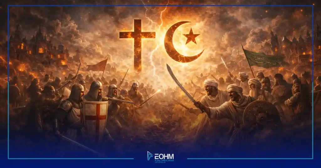 الصراعات الدينية عبر التاريخ بين جماعات مختلفة في تجسيد فني